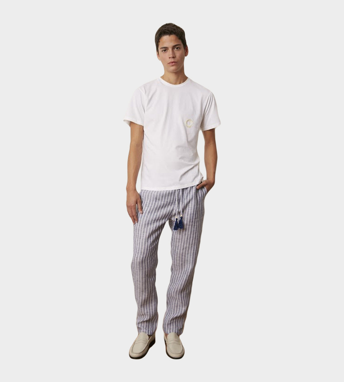 Carbone - Embroidered "C" T-Shirt Off White