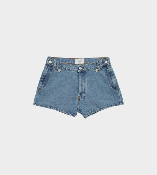 Coperni - Open Hip Shorts Washed Blue