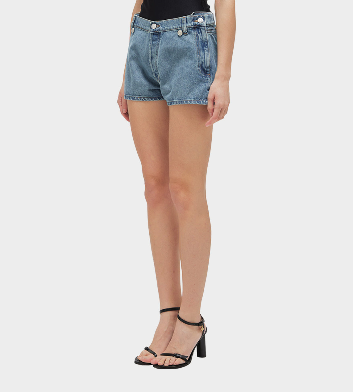 Coperni - Open Hip Shorts Washed Blue