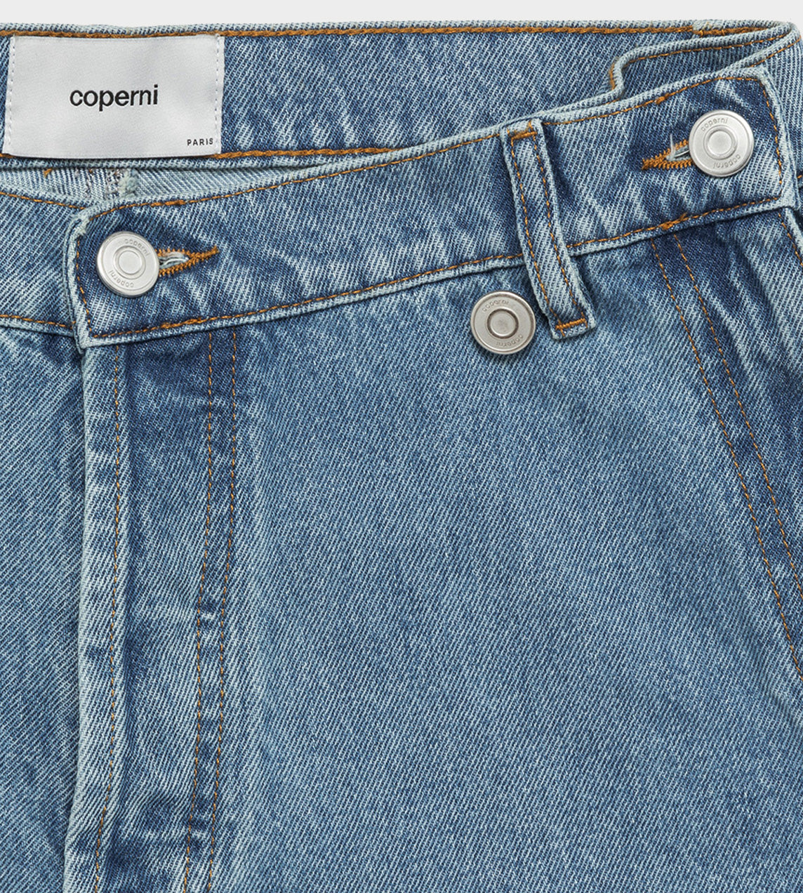 Coperni - Open Hip Shorts Washed Blue