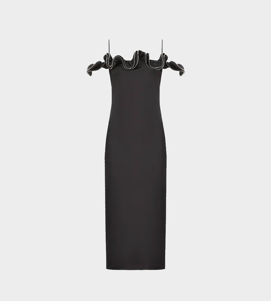 COPERNI - Zip Ruffle Dress Black