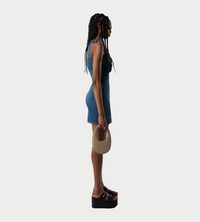 COPERNI - Denim Flower Mini Dress Blue