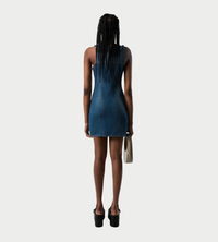 COPERNI - Denim Flower Mini Dress Blue