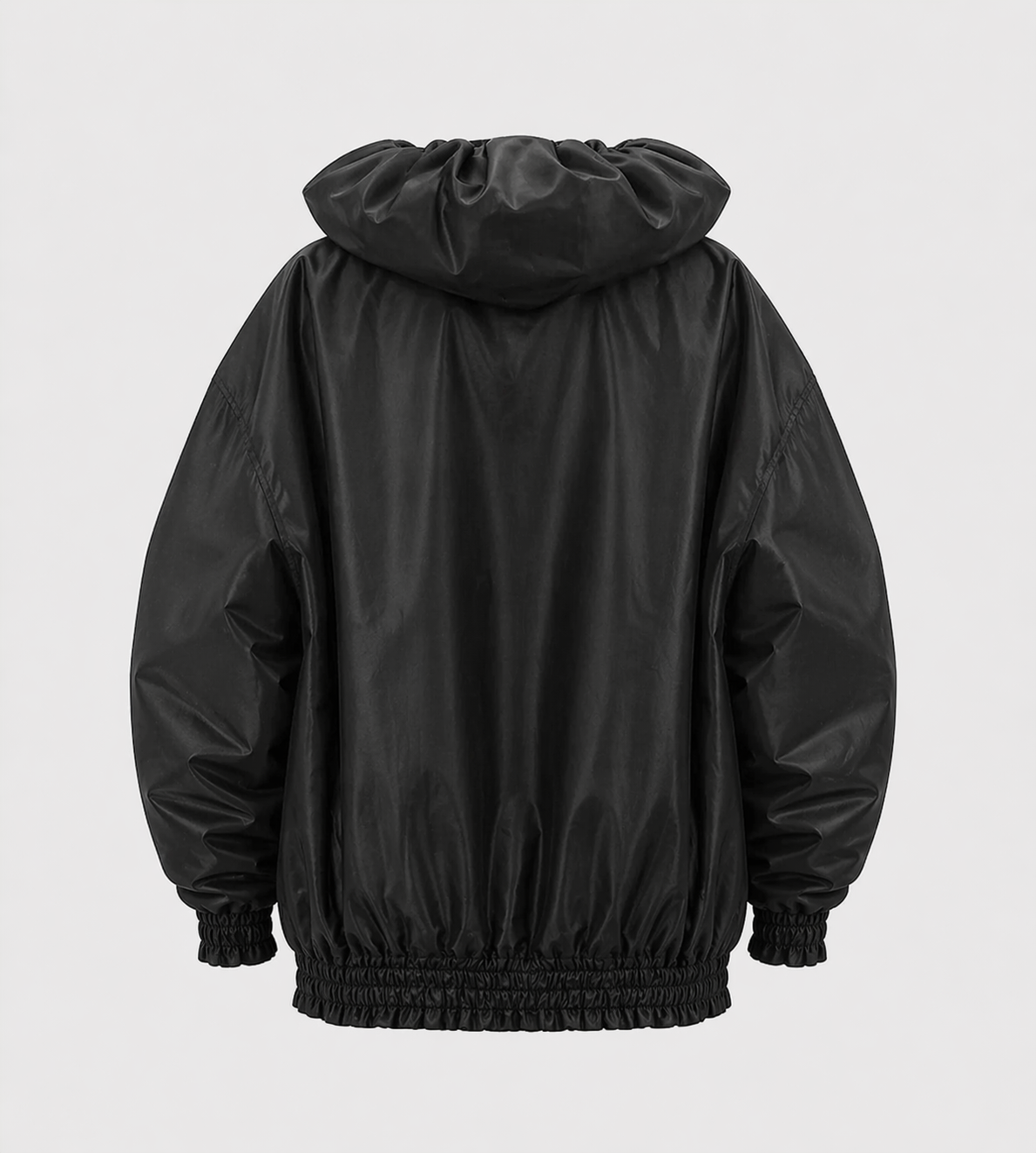 Yume Yume - Nylon Zip-up Coat Black