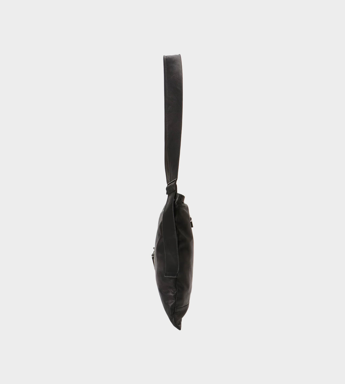 Discord by Yohji Yamamoto - Clasp Shoulder Flat Bag Black