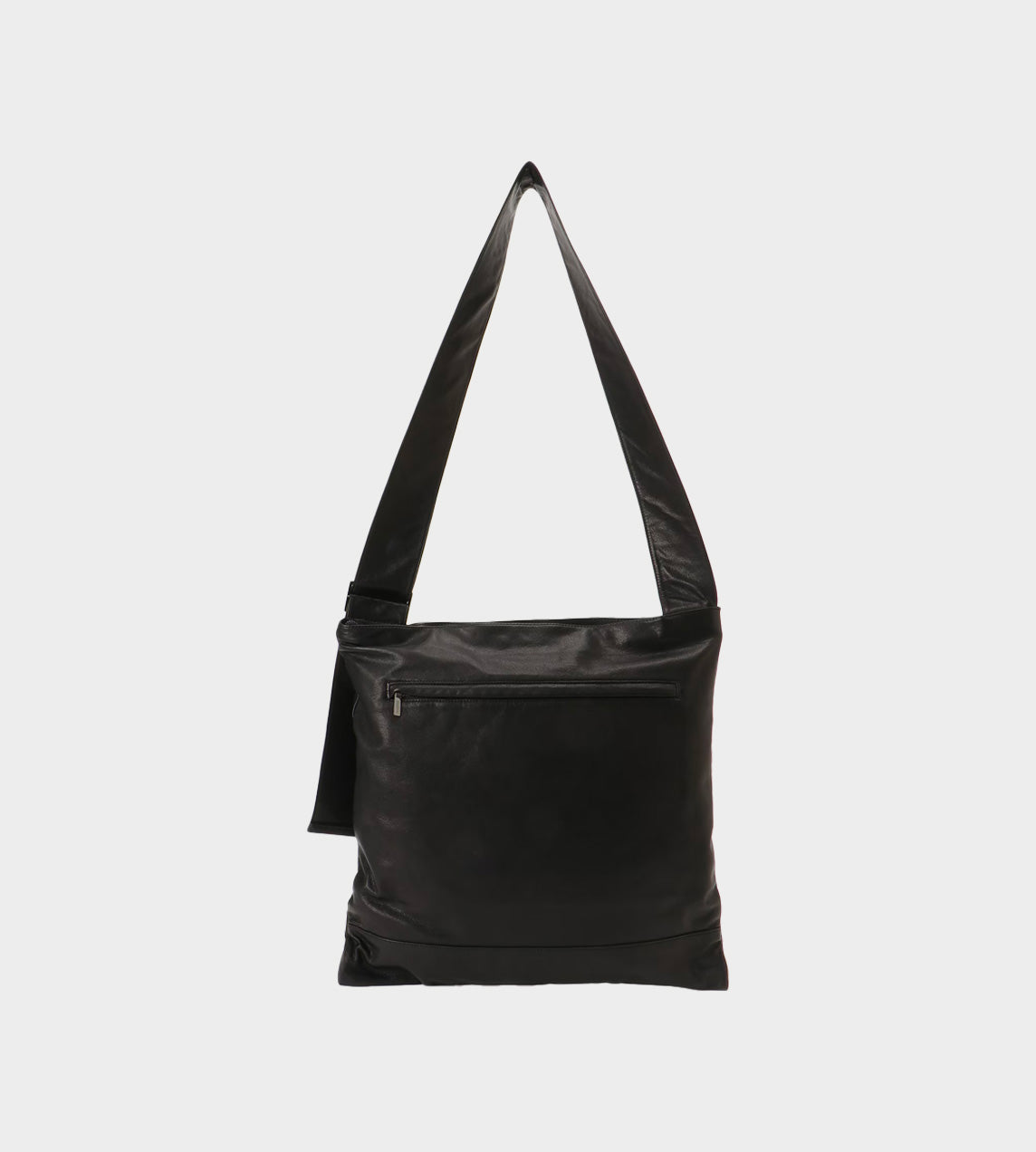 Discord by Yohji Yamamoto - Clasp Shoulder Flat Bag Black