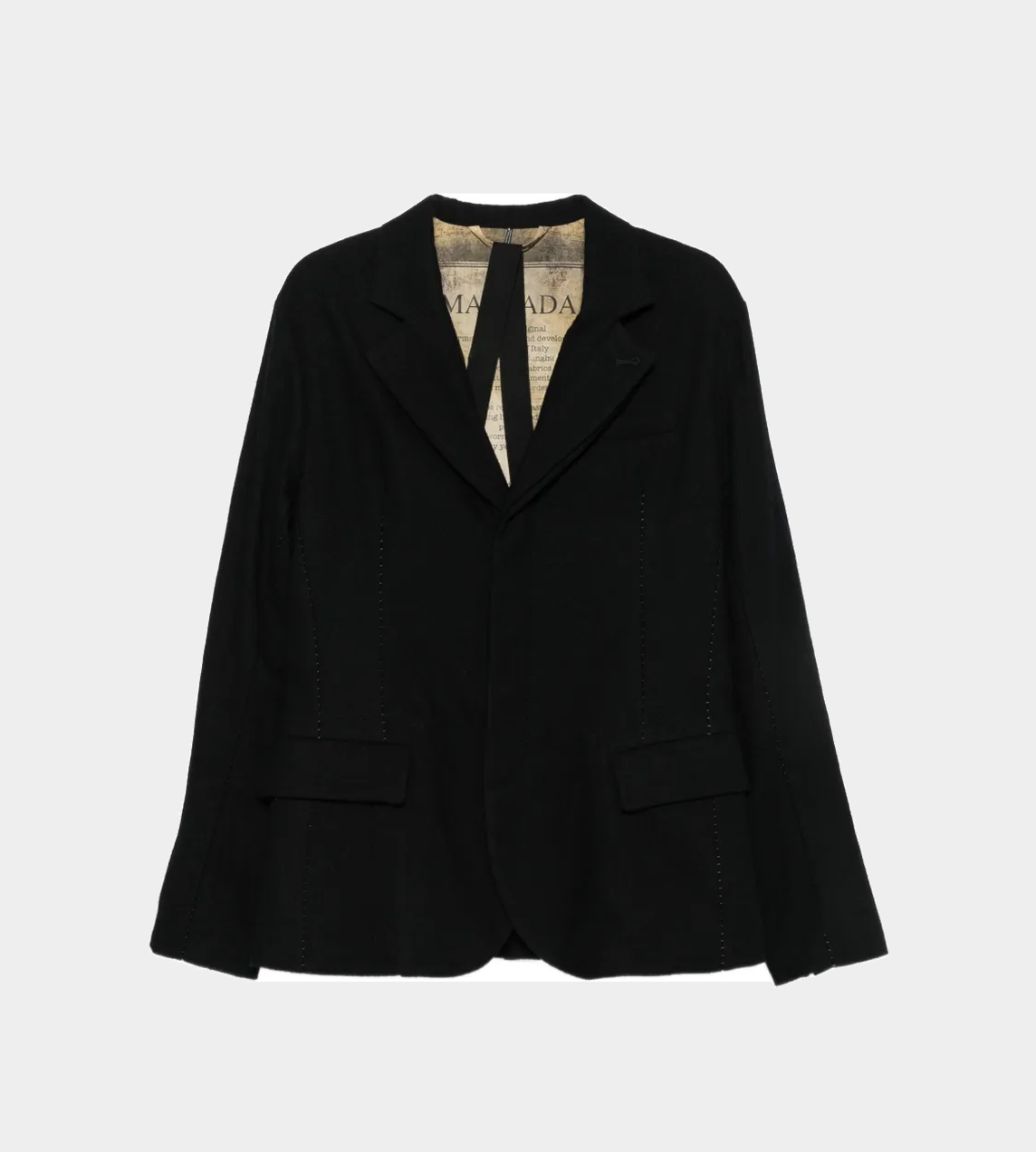 Single-Breasted Blazer Black