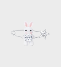 YVMIN - Woven Mini Rabbit Star Pin White