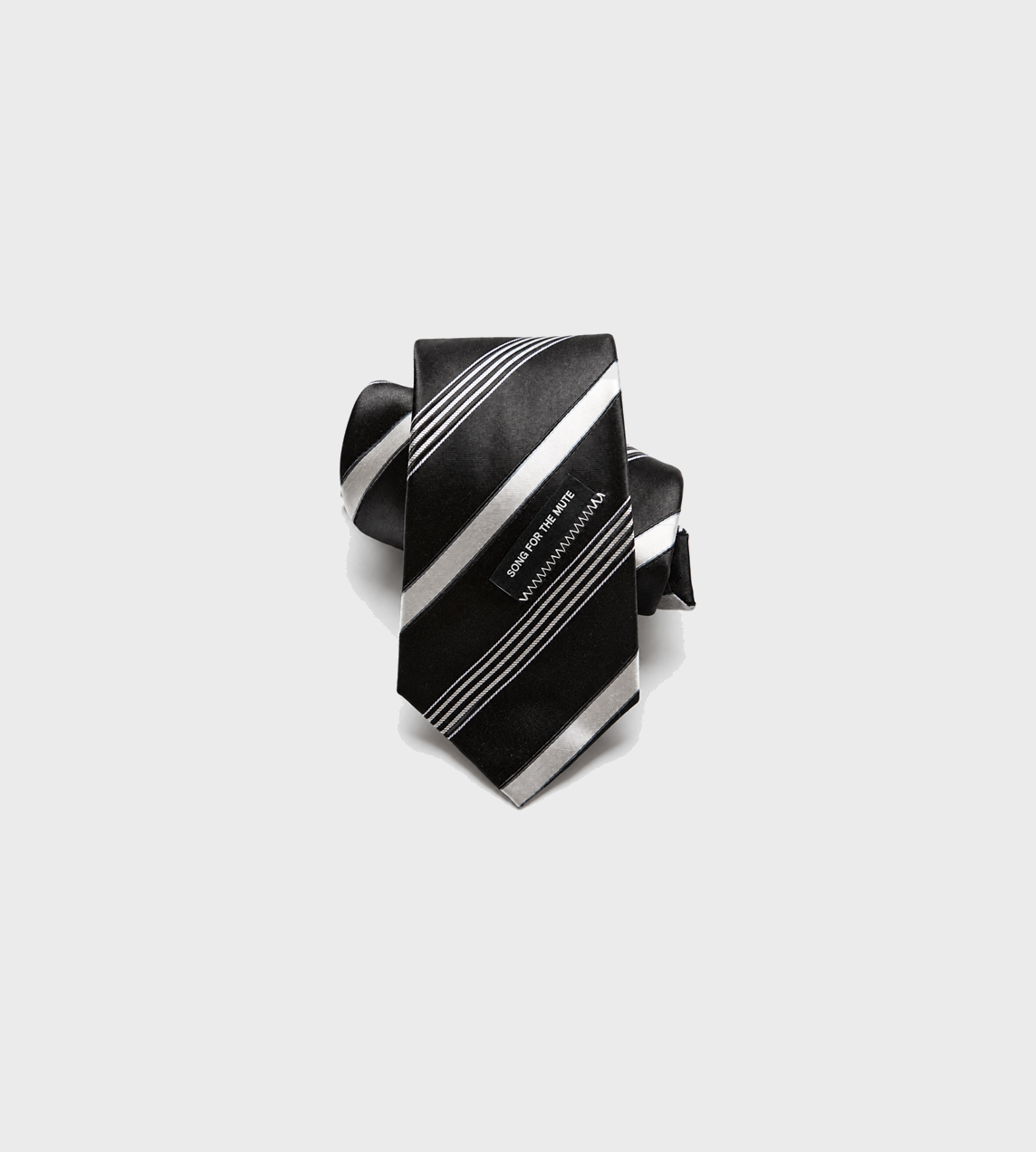SONG FOR THE MUTE - Satin Playground Tie Black/White