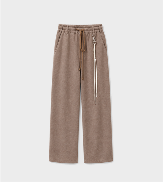SONG FOR THE MUTE - Fleece Relaxed Lounge Pant Mauve