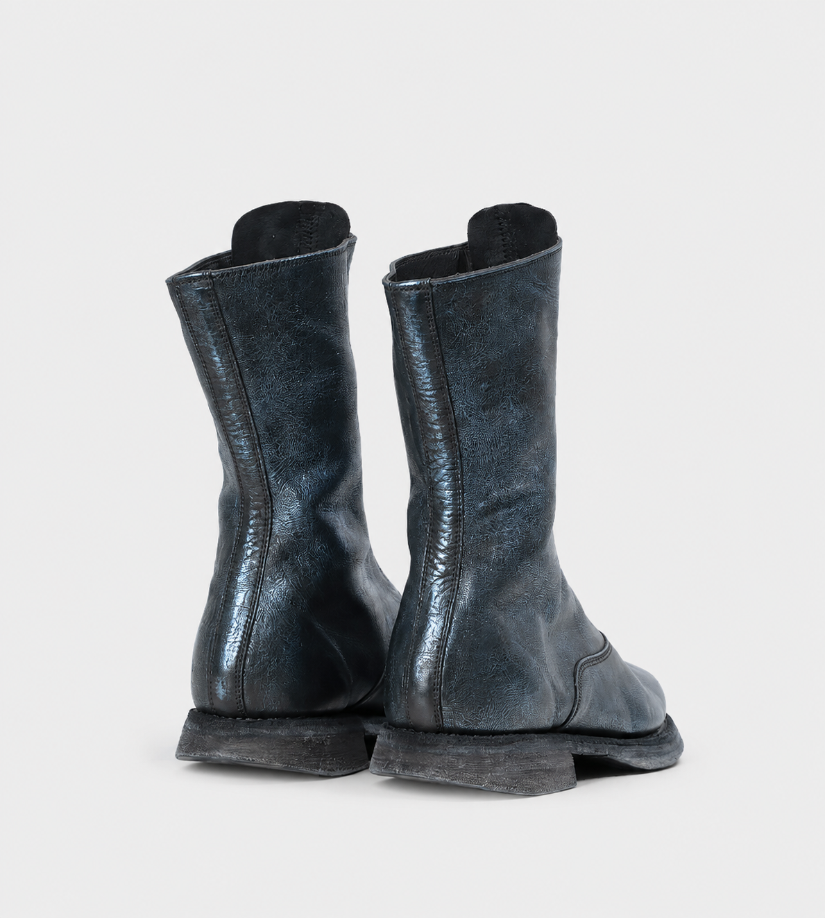 310 Front Zip Boots Metallic Blue