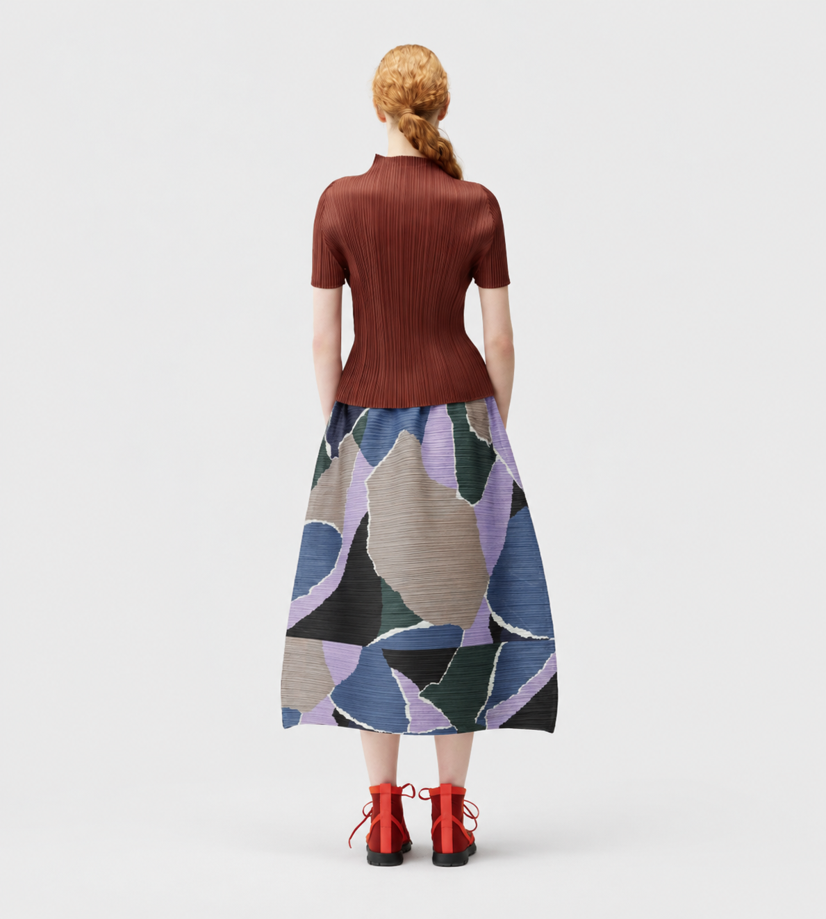 PLEATS PLEASE ISSEY MIYAKE - SURPRISE! Pleated Skirt Purple