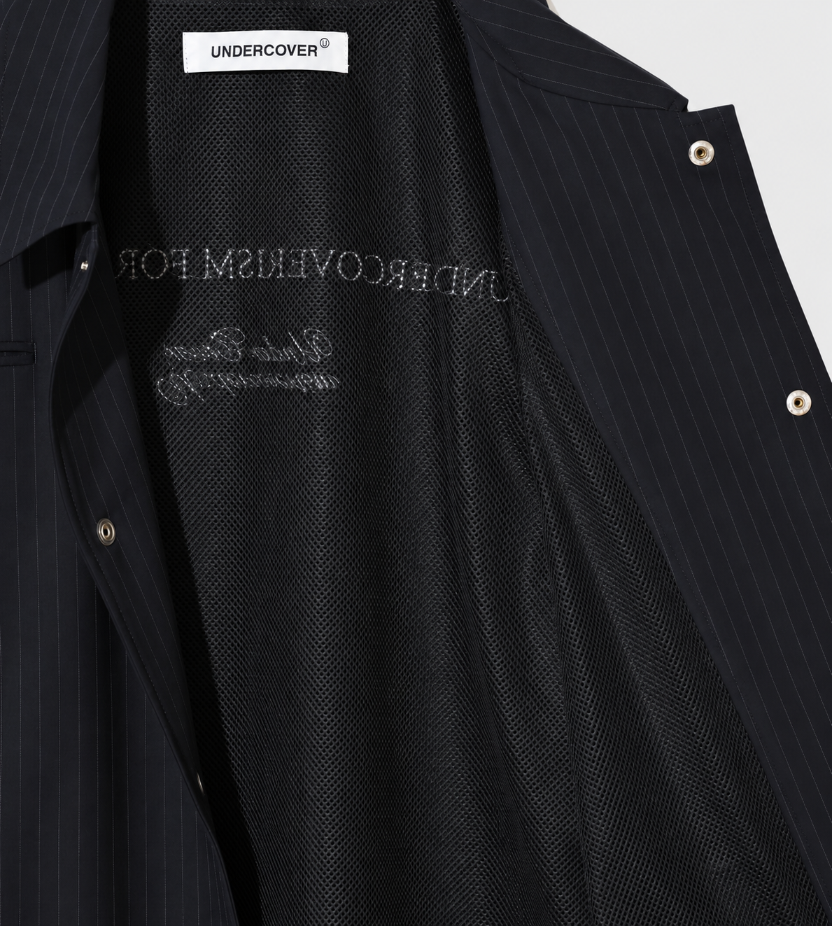 Pinstripe Blouson Navy