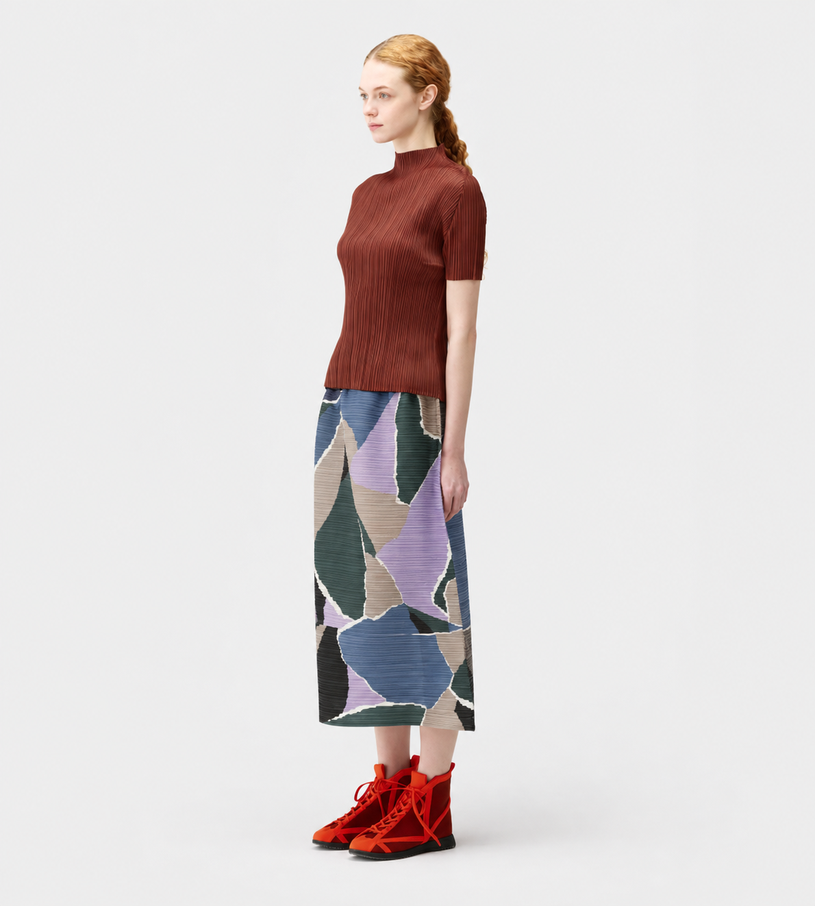 PLEATS PLEASE ISSEY MIYAKE - SURPRISE! Pleated Skirt Purple