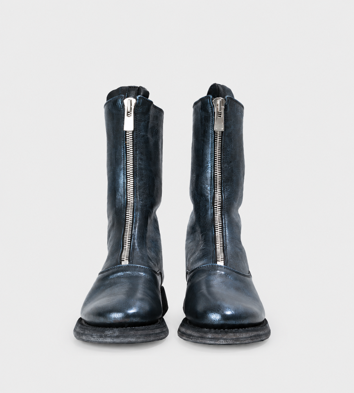 310 Front Zip Boots Metallic Blue