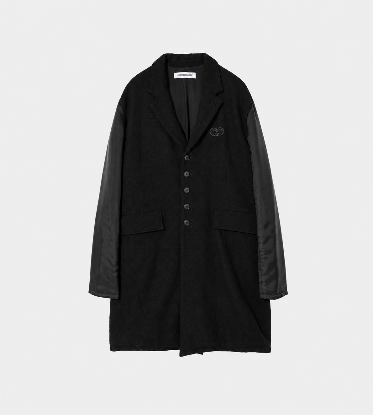 UNDERCOVER - Felted Wool Long Jacket Black