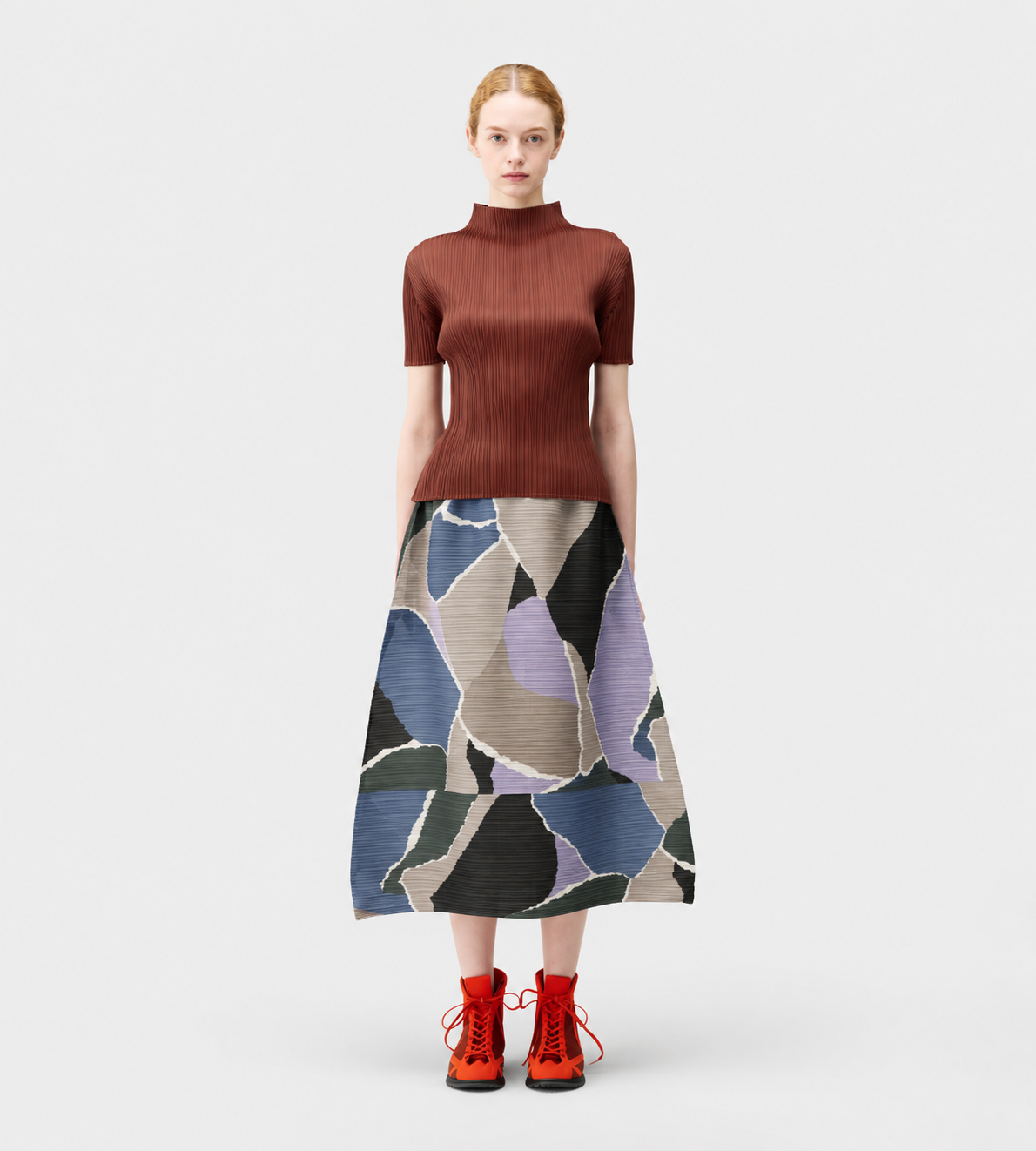 SURPRISE! Pleated Skirt Purple