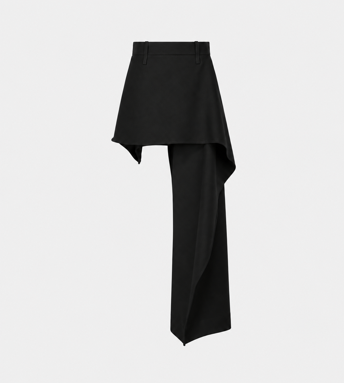 ISSEY MIYAKE - CALLIGRAPH Asymmetric Wool Pants Blk