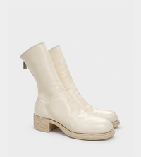 Guidi - 788Z Back Zip Mid Boots White