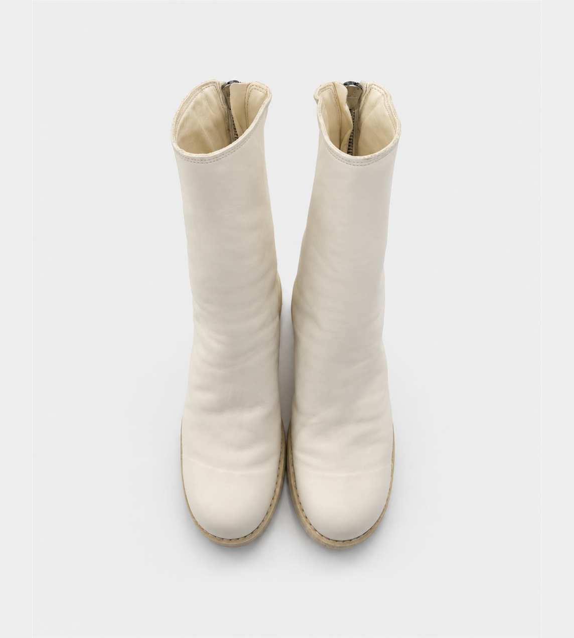 Guidi - 788Z Back Zip Mid Boots White