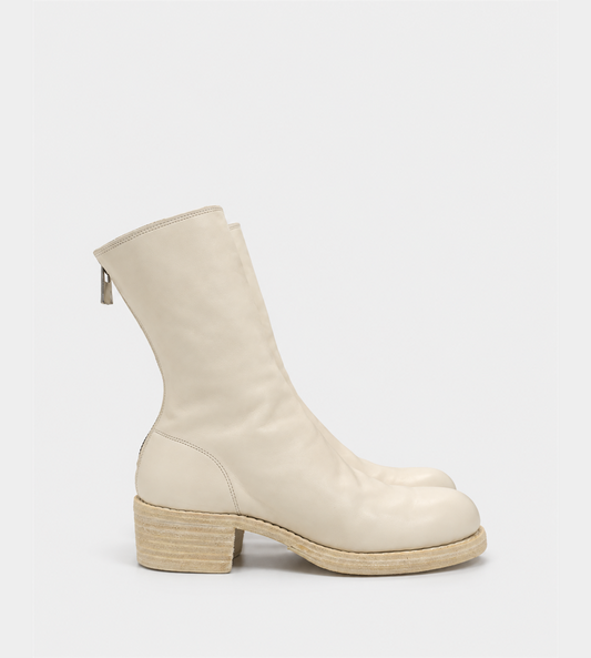 Guidi - 788Z Back Zip Mid Boots White