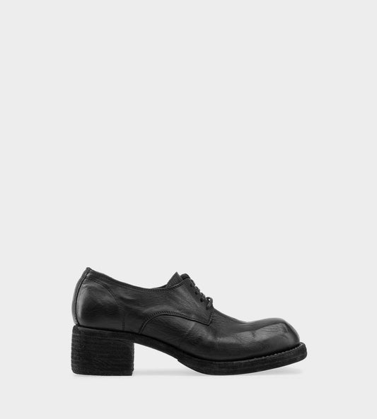 GUIDI - 9082 Laced Up Derby Blk