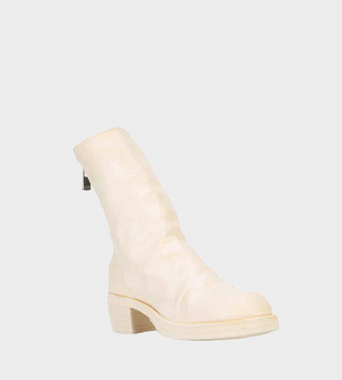 788Z Back Zip Mid Boots White