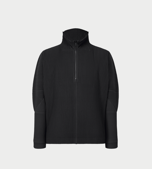 HOMME PLISSE ISSEY MIYAKE - Half-Zip Pullover Blk