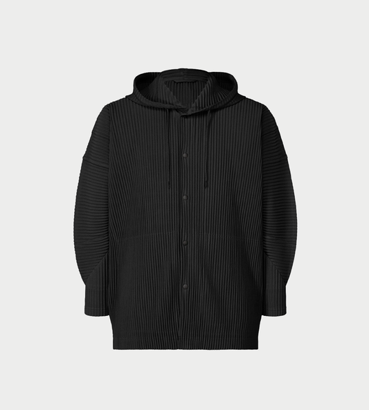 HOMME PLISSE ISSEY MIYAKE - MC Hooded Jacket Blk