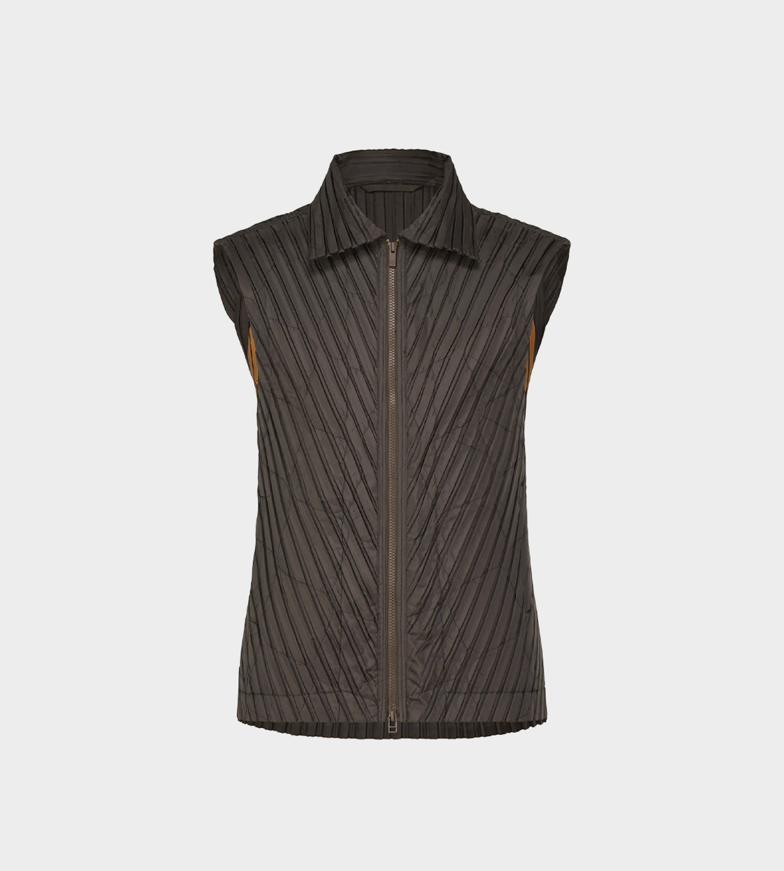 Homme Plisse Issey Miyake - Padded Pleats Vest Brown