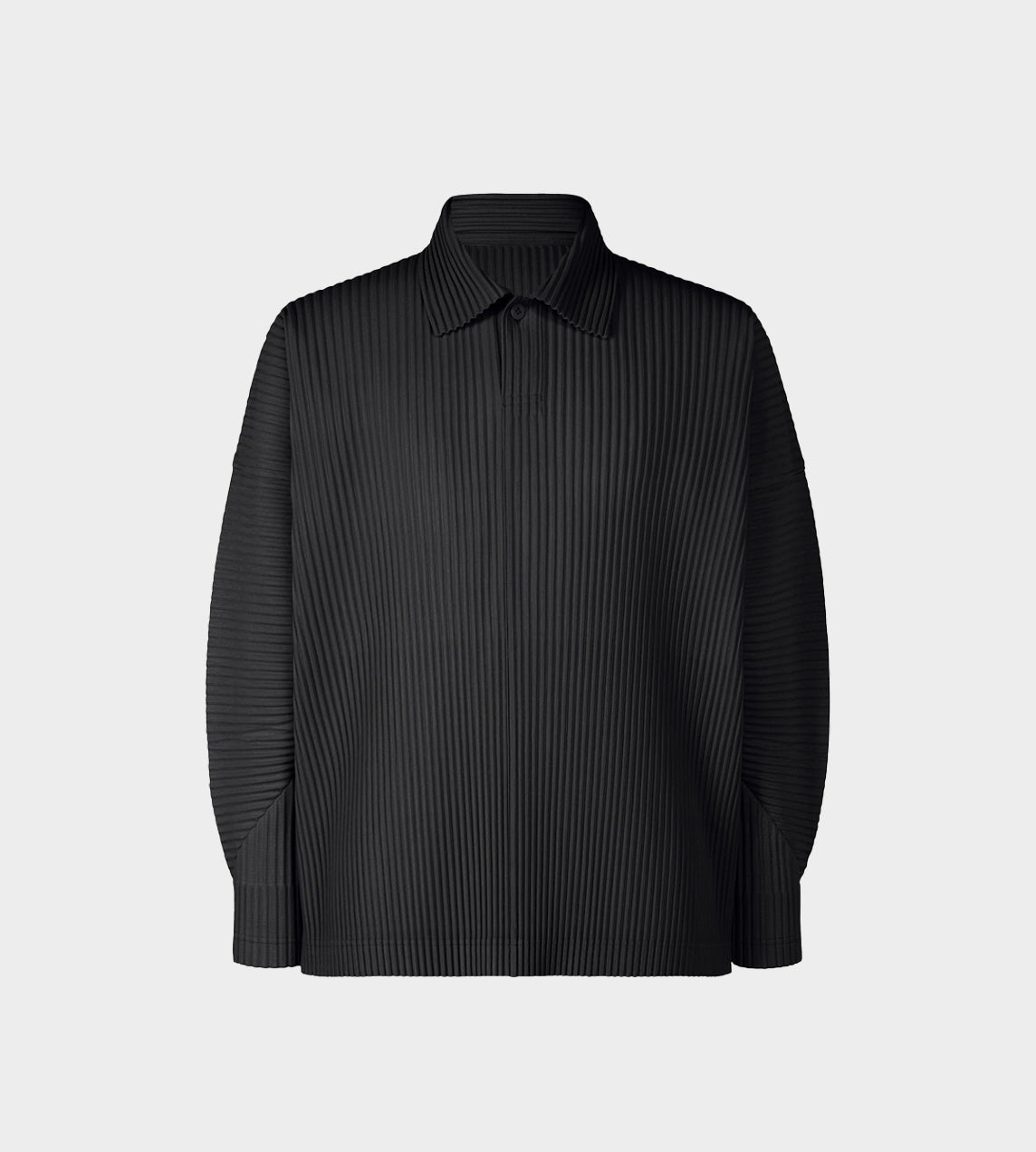 Homme Plisse Issey Miyake - January Pleats Polo Shirt Black