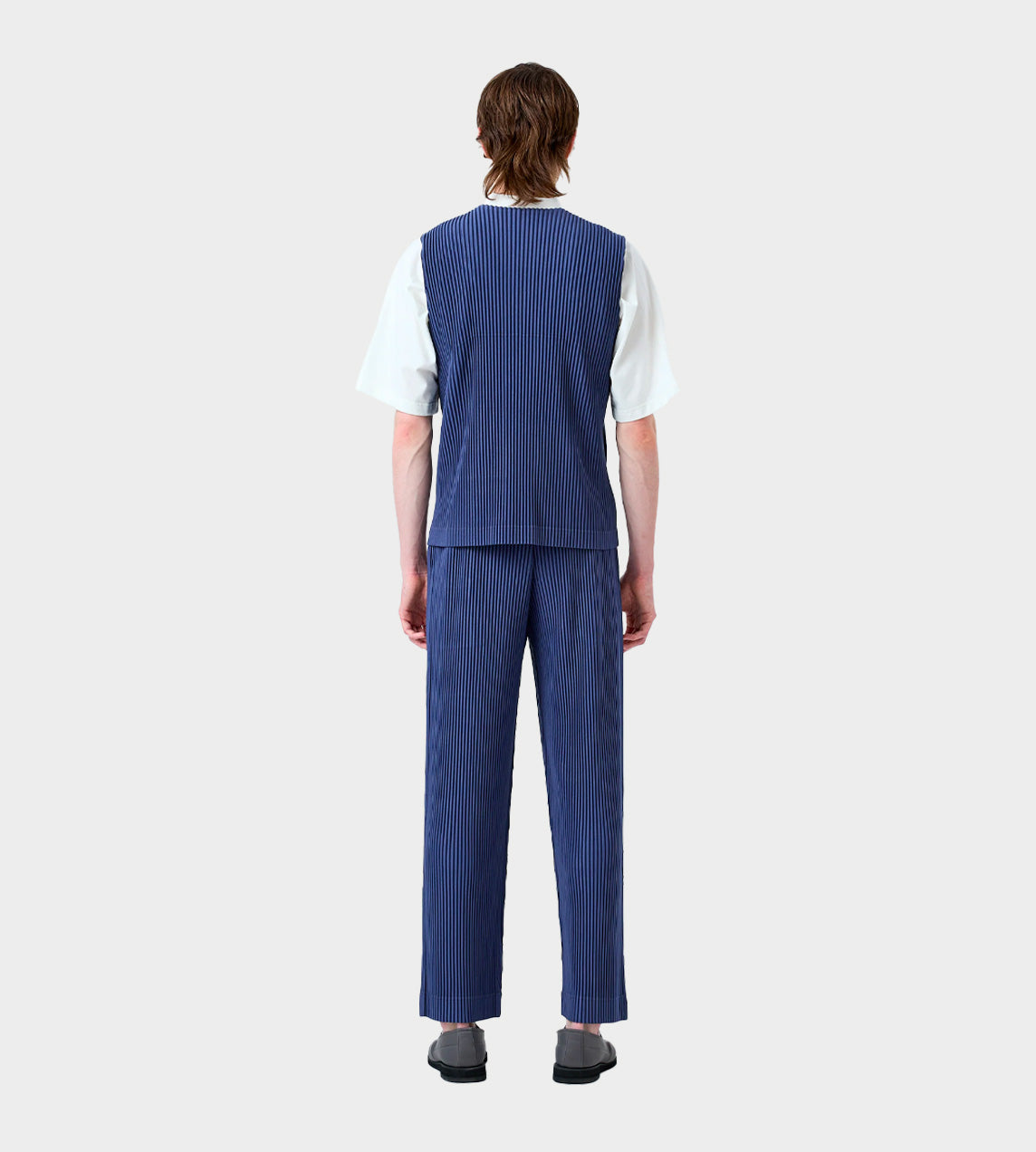 Homme Plisse Issey Miyake - Tailored Pleats Vest Blue Charcoal