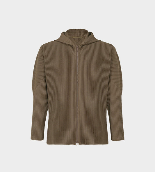 Homme Plisse Issey Miyake - Zip Front Jacket Dark Khaki