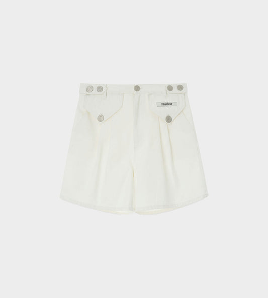 KIMHEKIM - Two Pockets Shorts White