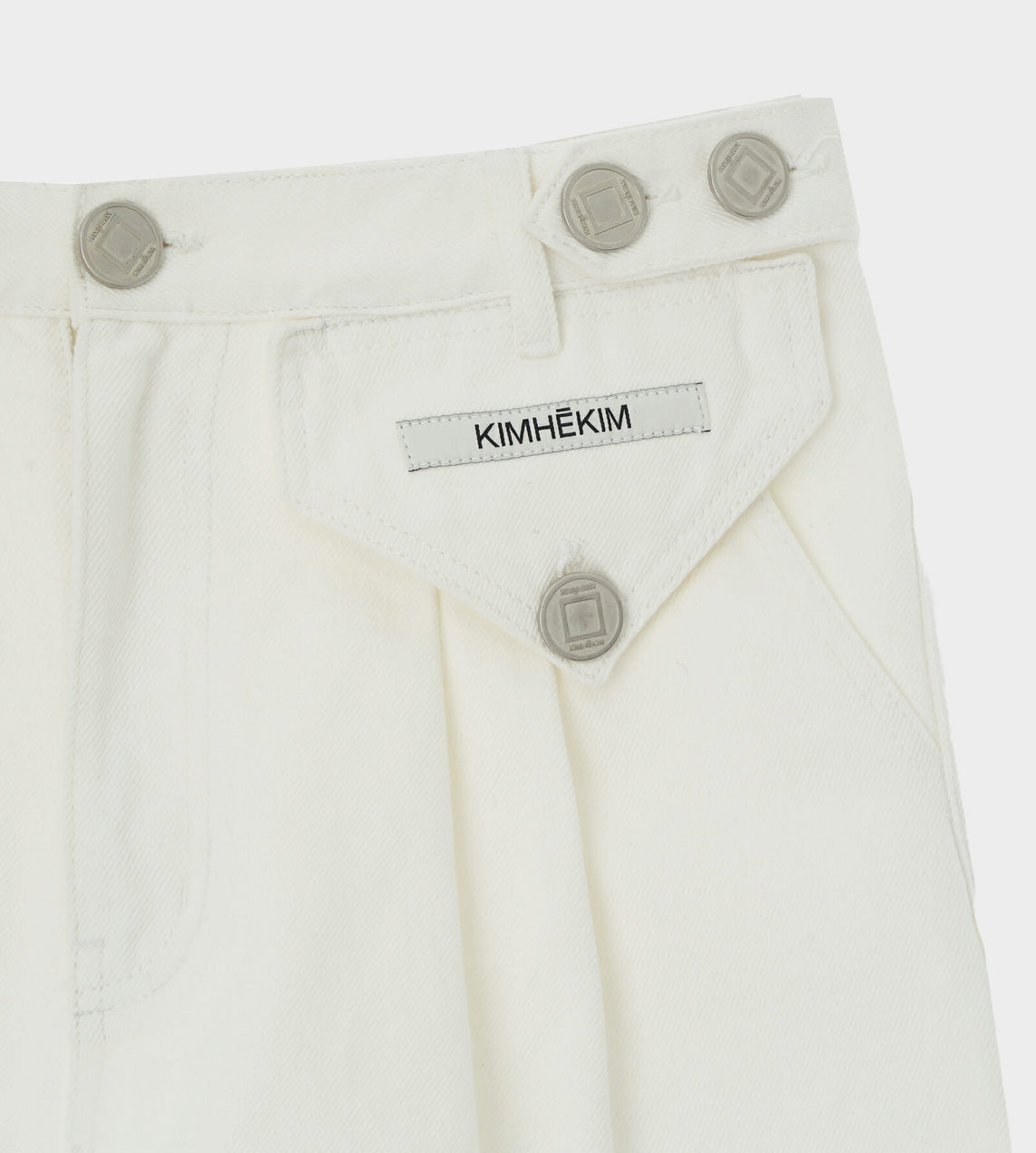 KIMHEKIM - Two Pockets Shorts White