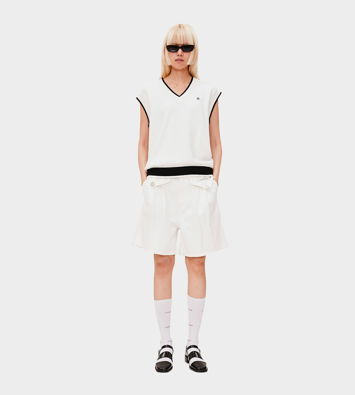 KIMHEKIM - Two Pockets Shorts White