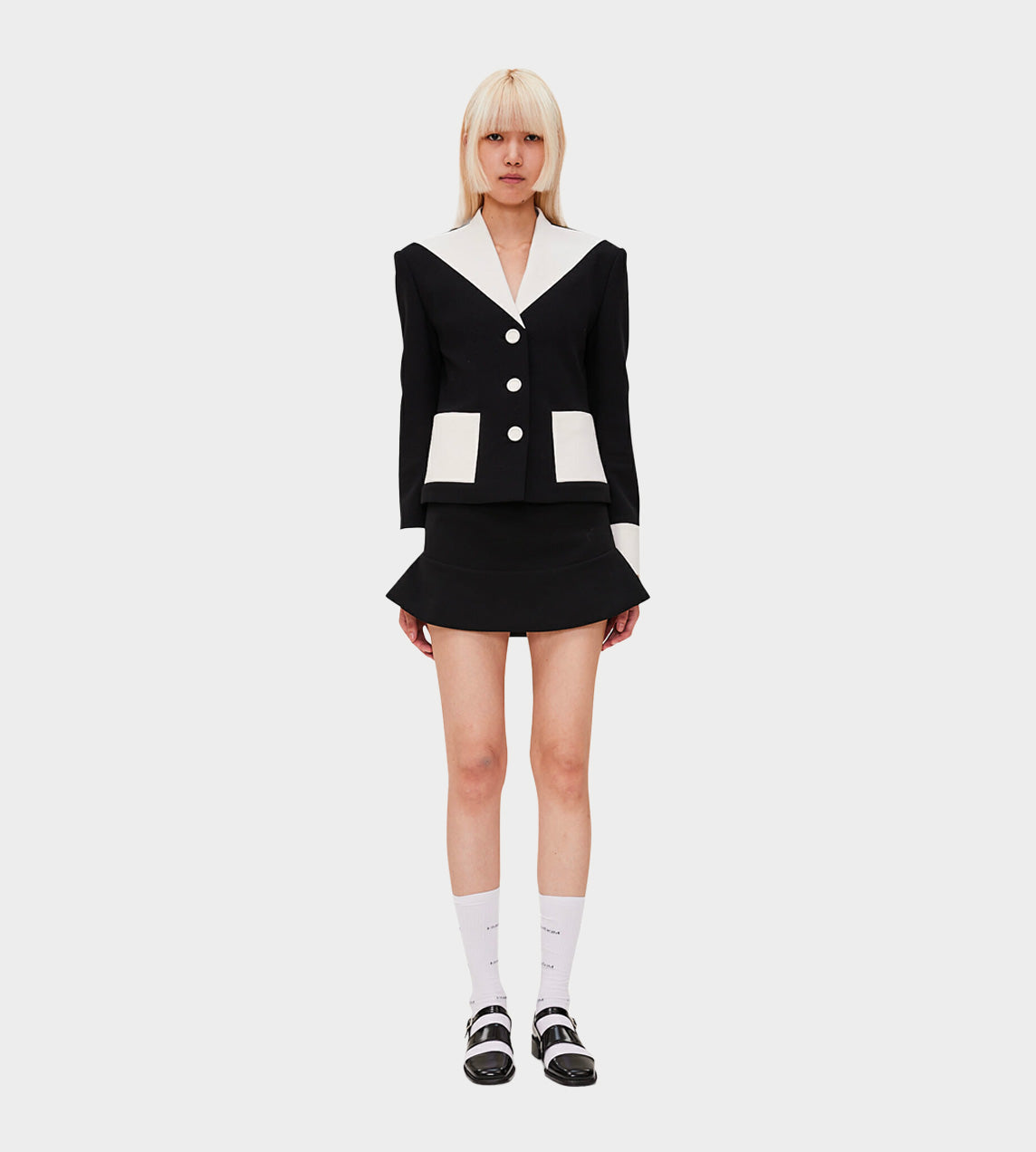 KIMHEKIM - Flared Mini Skirt Black