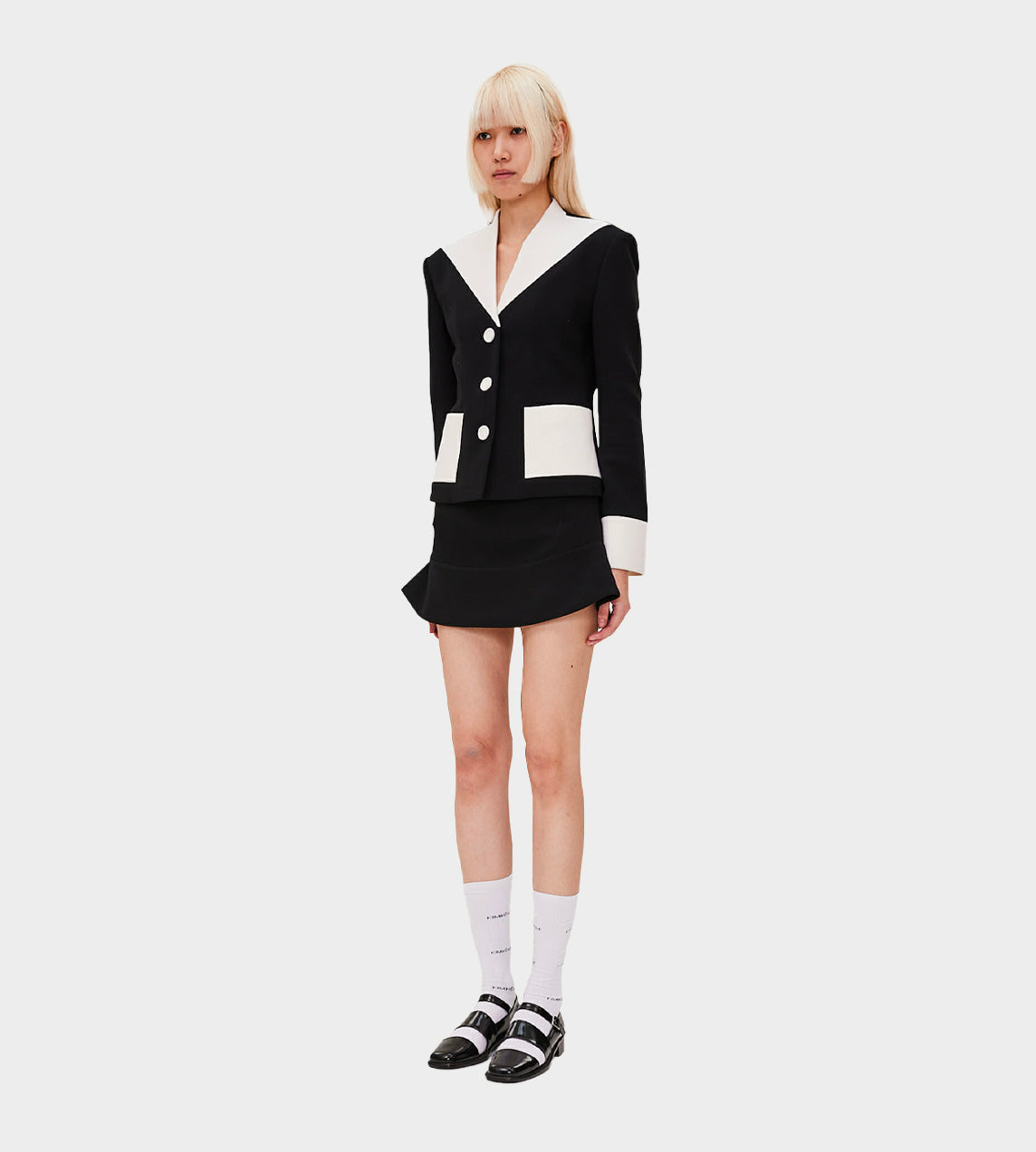 KIMHEKIM - Flared Mini Skirt Black