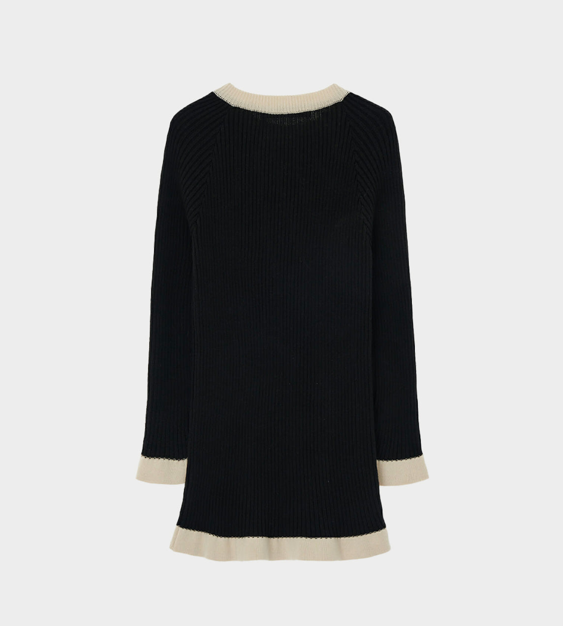 KIMHEKIM - Asymmetric Closure Cardigan Black/Ivory