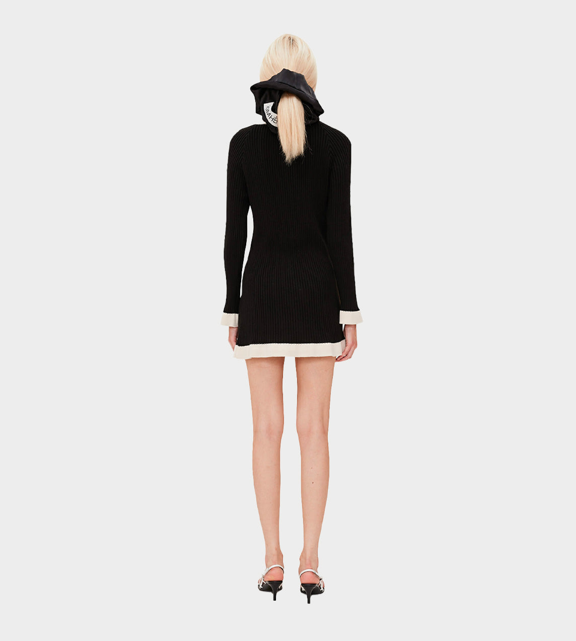 KIMHEKIM - Asymmetric Closure Cardigan Black/Ivory