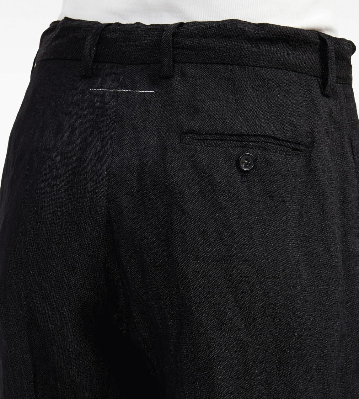 MM6 Maison Margiela - Crinkle Tailored Pants Blk