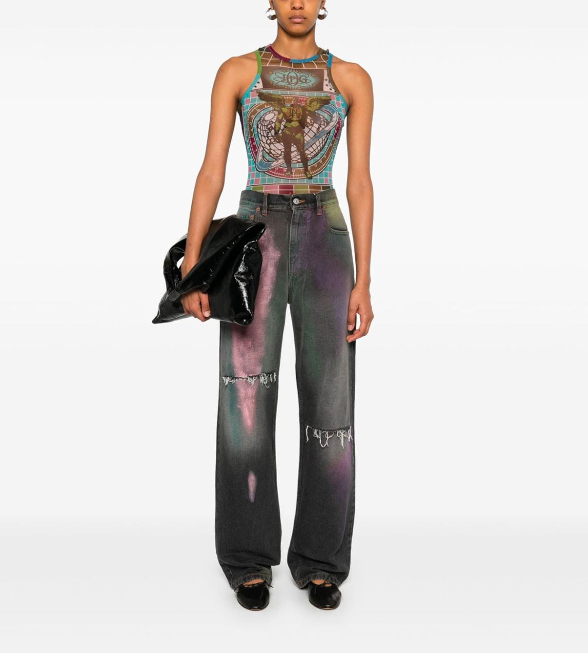 MM6 Maison Margiela - Graffiti Destroyed Jeans