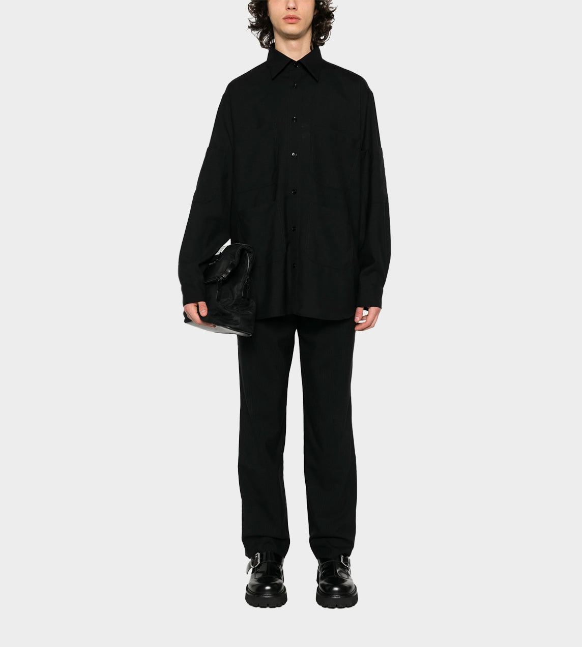 MM6 Maison Margiela - Multi-pockets Wool Shirt