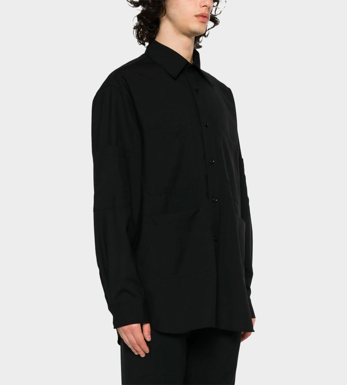 MM6 Maison Margiela - Multi-pockets Wool Shirt