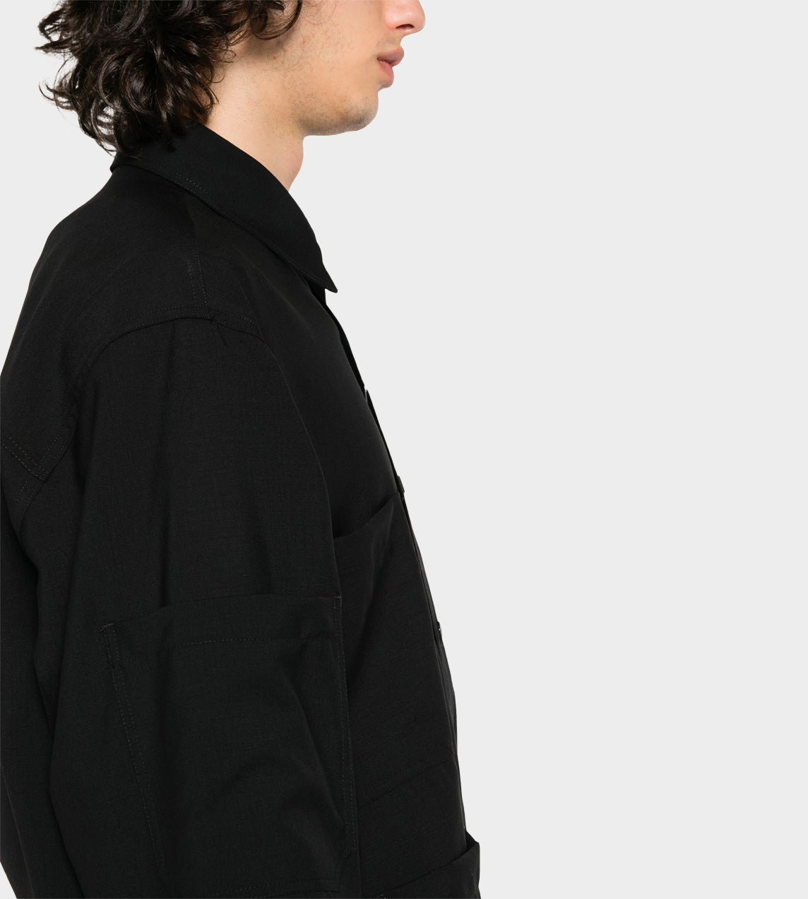 MM6 Maison Margiela - Multi-pockets Wool Shirt