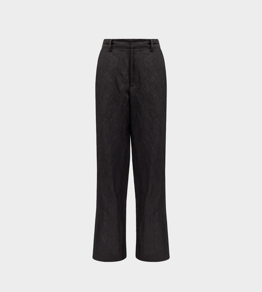 MM6 Maison Margiela - Crinkle Tailored Pants Blk