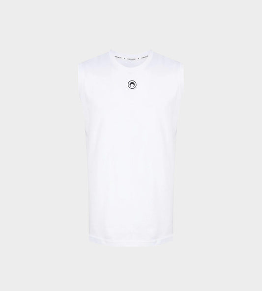 Marine Serre - Organic Cotton Plain Tank Top White