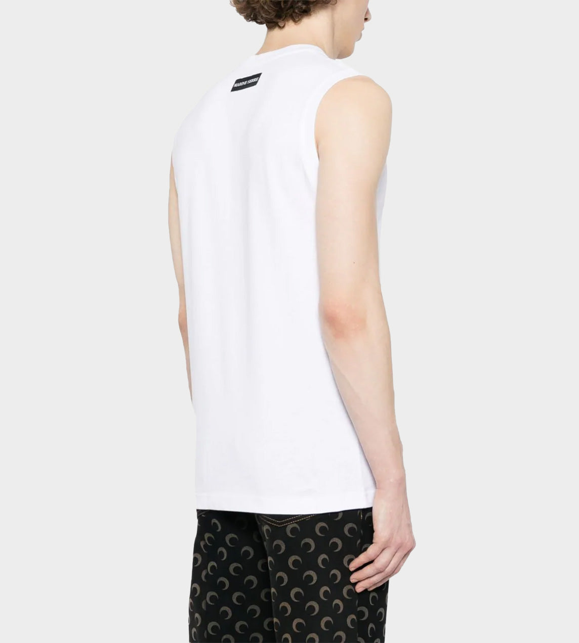 Marine Serre - Organic Cotton Plain Tank Top White