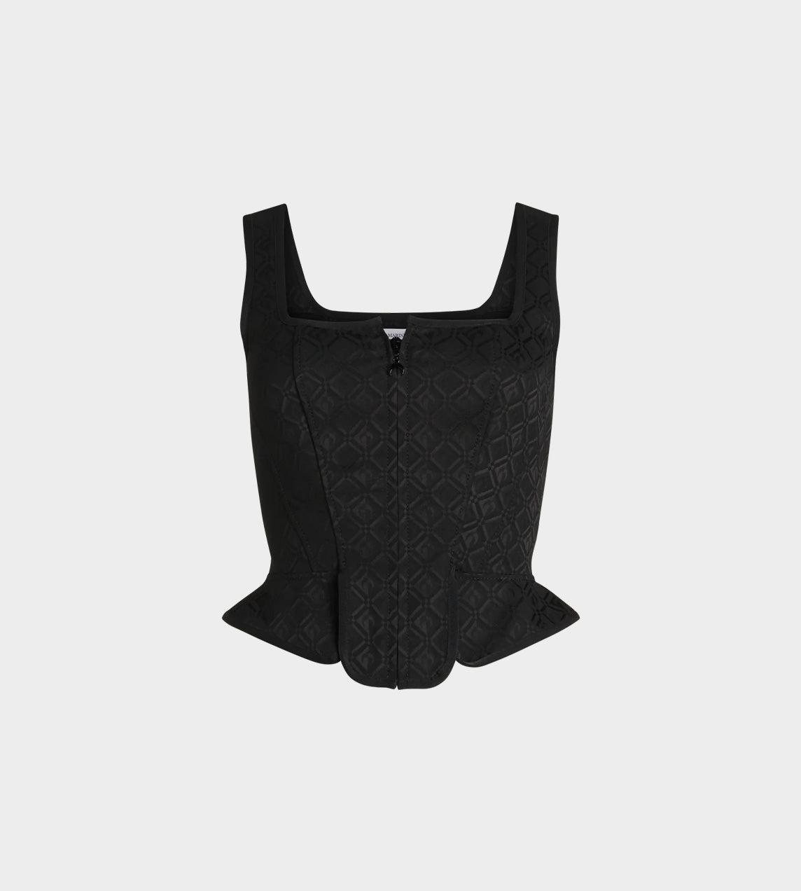 Marine Serre - Moon Diamant Jacquard Corset Black
