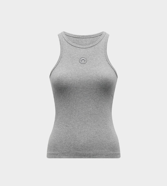 Marine Serre - Organic Cotton Ribbed Tank Grey